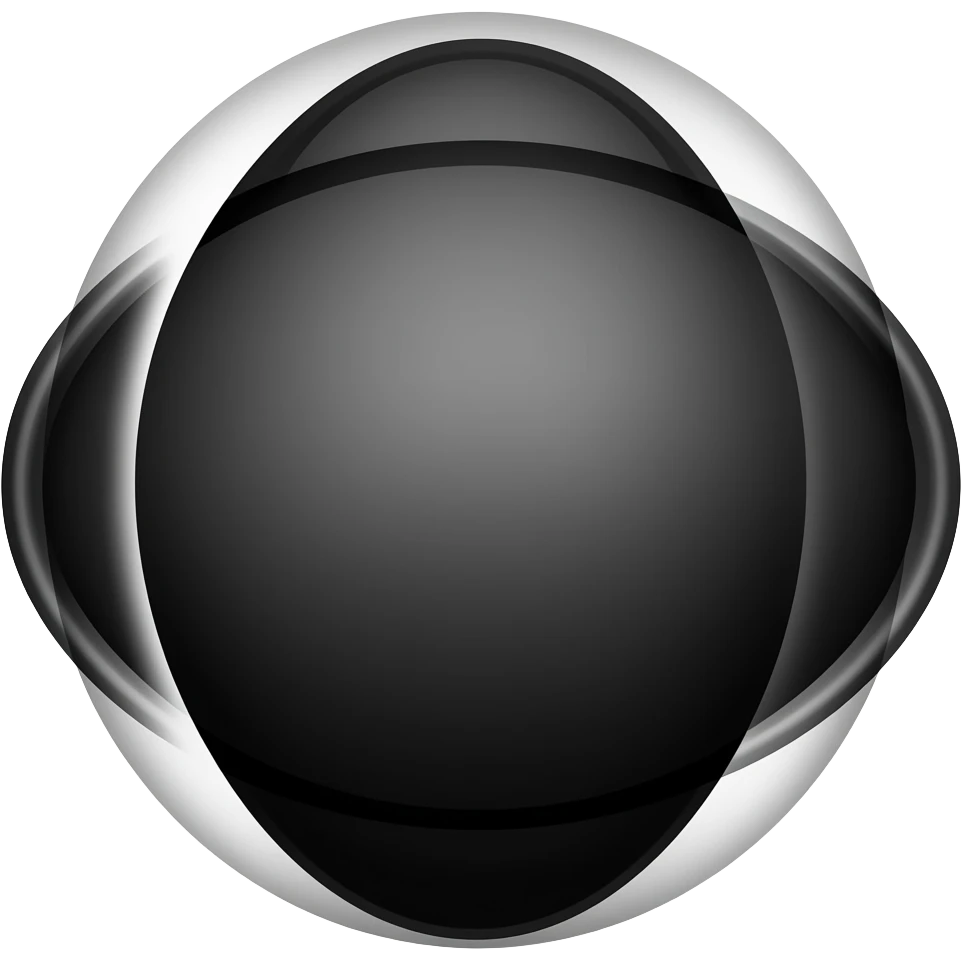 Black oval emoji