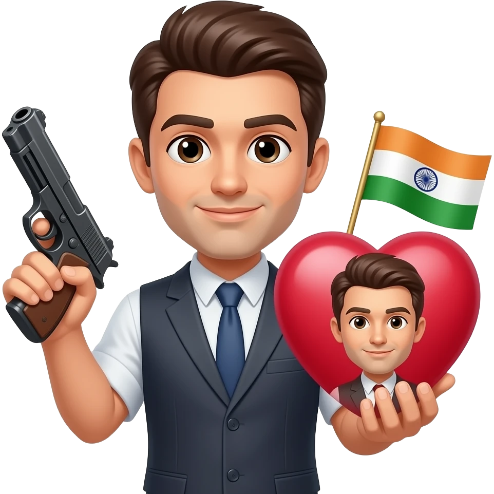 🔫+🇮🇳+🫀 emoji