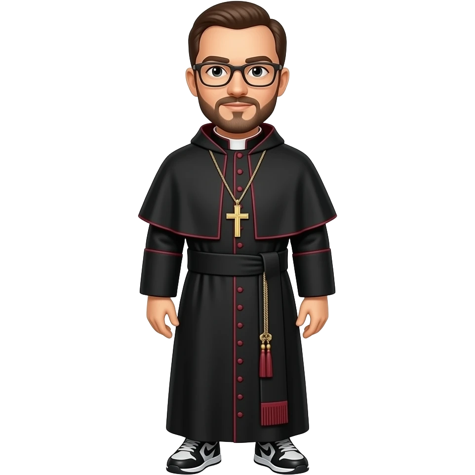 romanian priest with jordan sneakers emoji