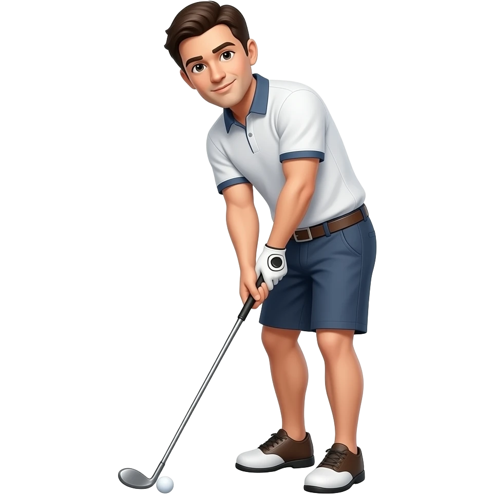 My husband playing golf emoji