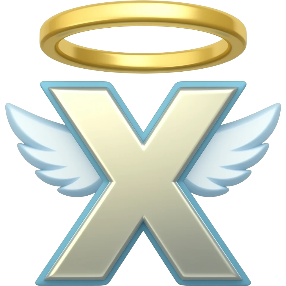 the letter "XY" with a holy halo ring emoji