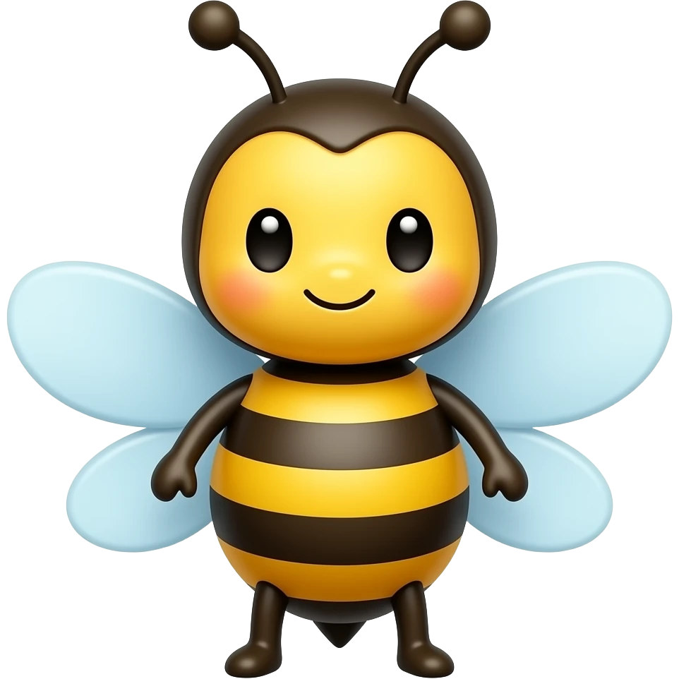 cute cartoon bees emoji