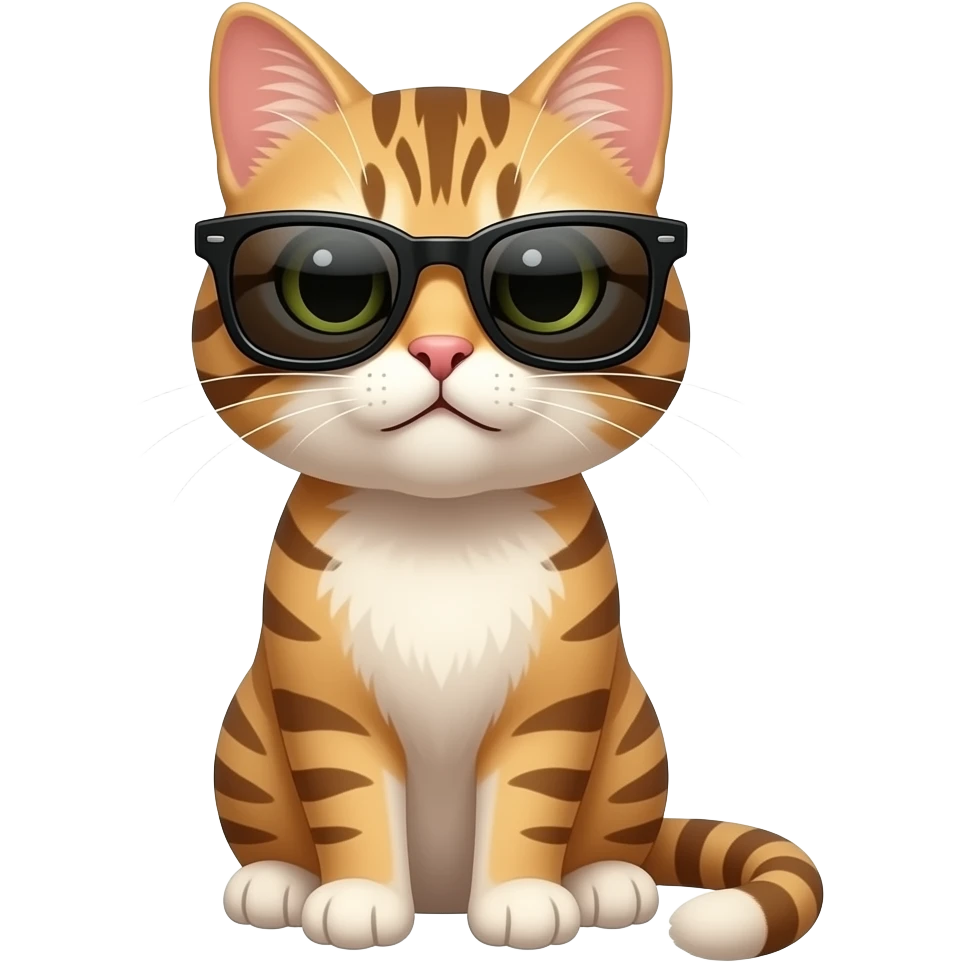 Cat wearing sunglasses emoji
