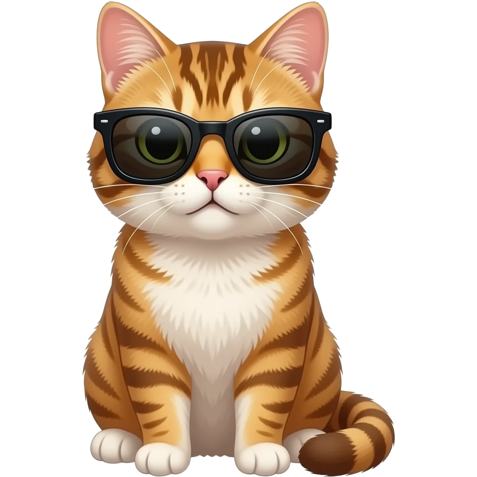 Cat wearing sunglasses emoji