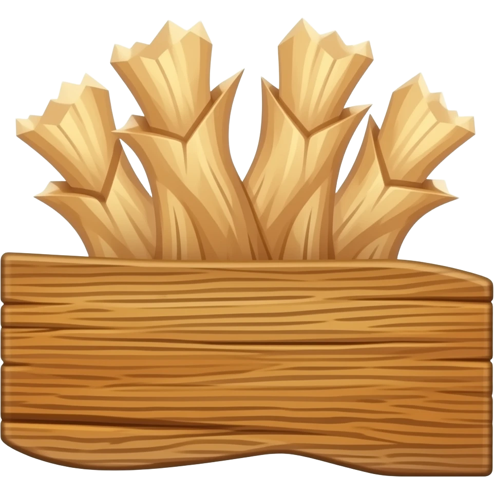 ONE WOODEN BEAM ONLY emoji
