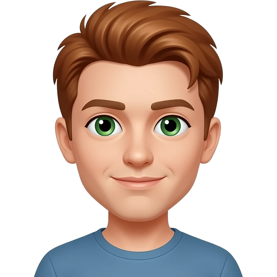 https://imgproxy.attic.sh/insecure/f:webp/h:1944/q:90/w:1944/plain/https://attic.sh/d5f5lr6ncuwagr1qowfwhnynspkr  This one is close. Make the hair on top a bit more reddish brown and make the eyes green emoji