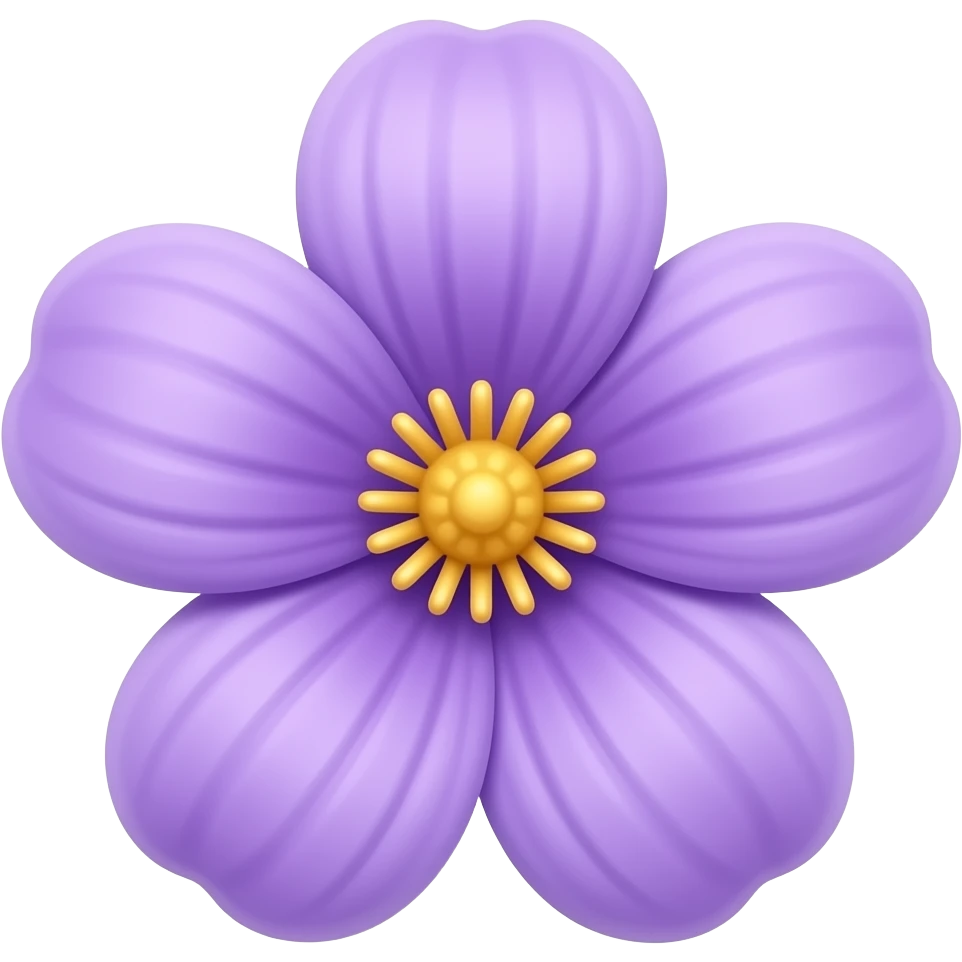 violet flower ios emoji