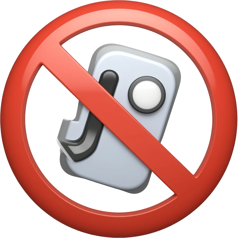 no smartphones allowed emoji