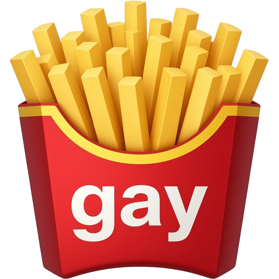 Fries that say gay™️ emoji