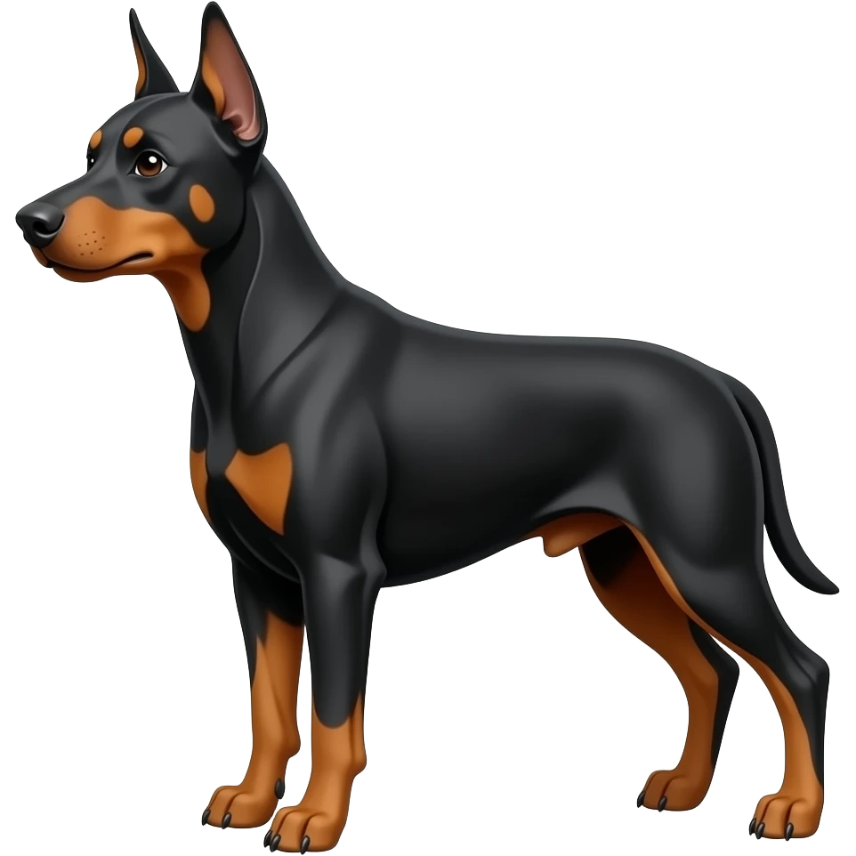 Floopy ear doberman emoji