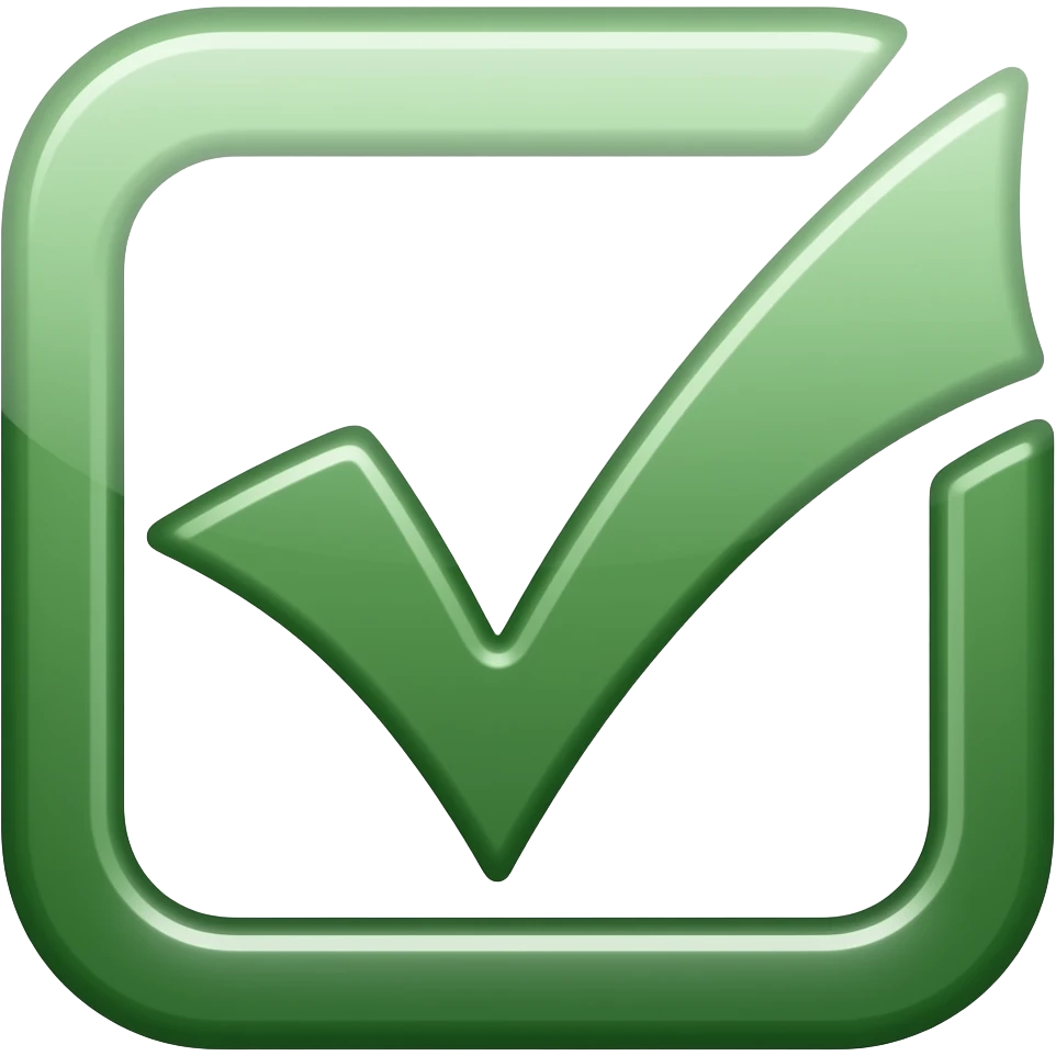 make a checkmark using this logo as a base emoji