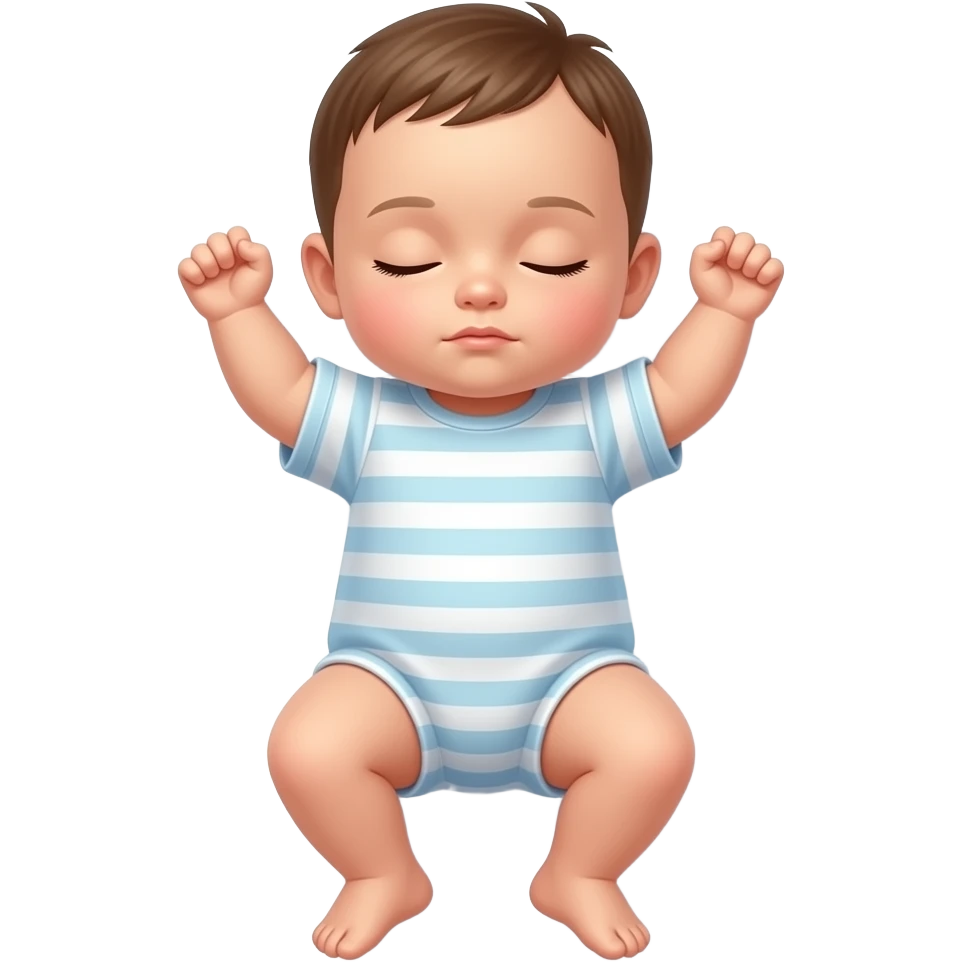 Sleeping baby full body emoji