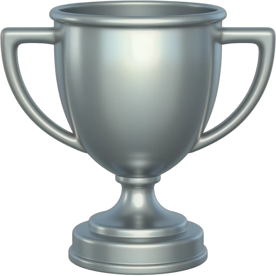 Silver trophy emoji
