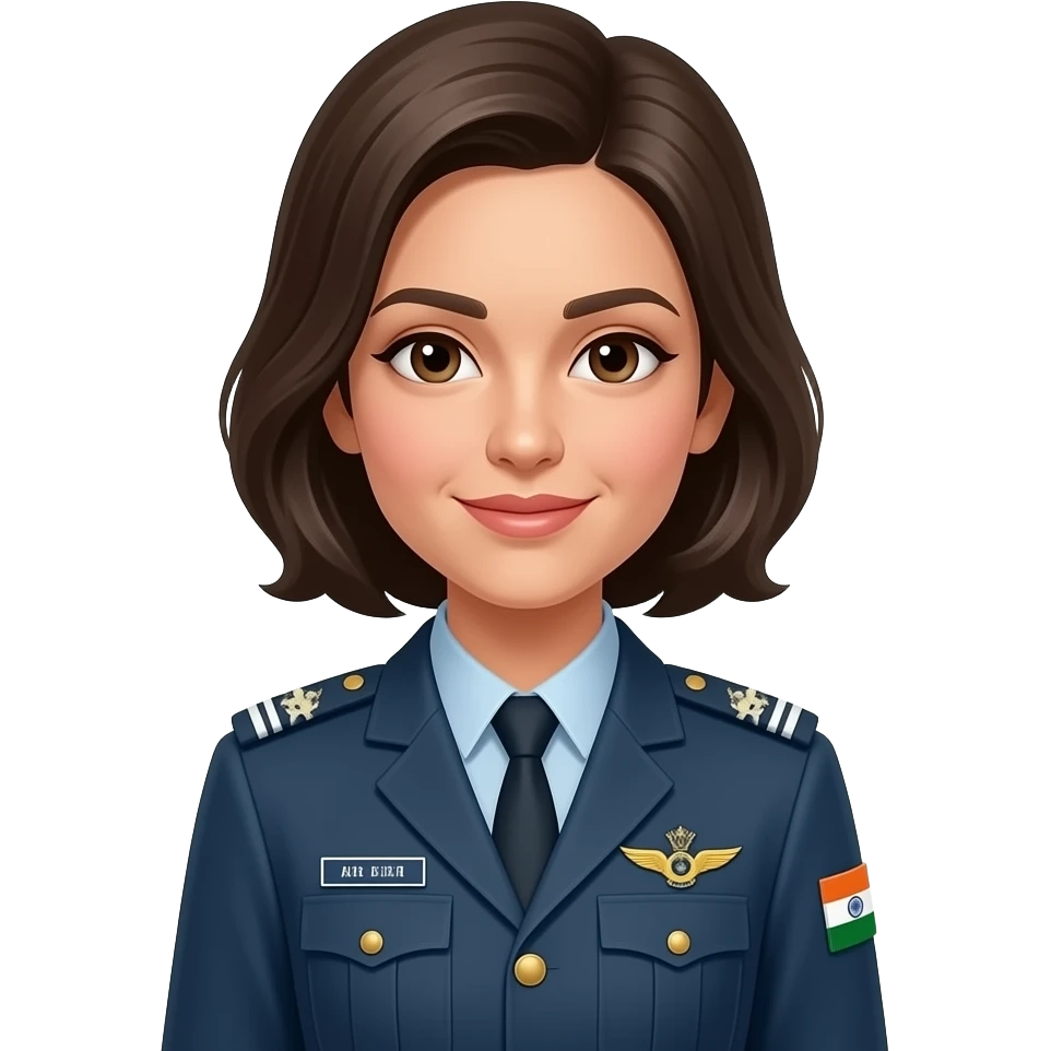 Indian air force  logo women emoji