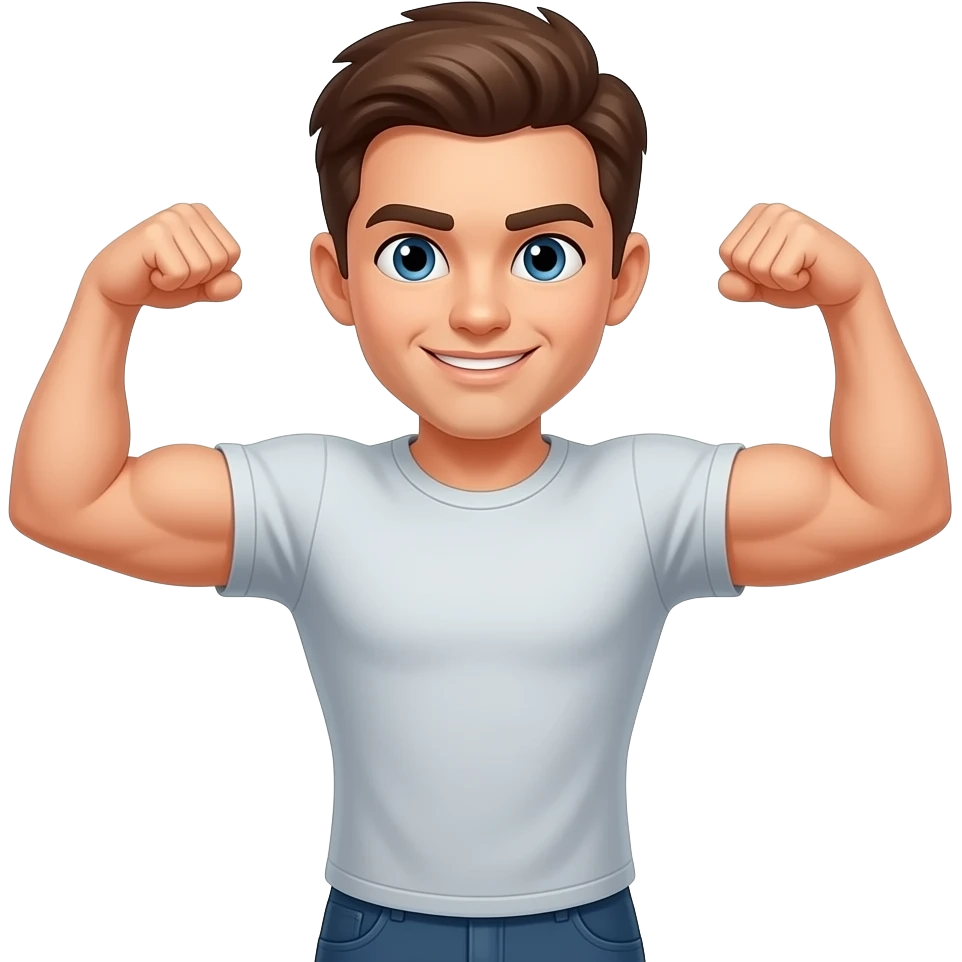 crea un emoji de flexiones de brazo emoji