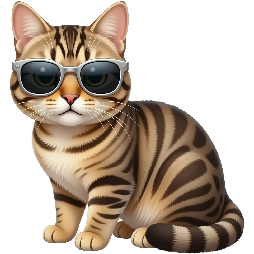 Cat wearing sunglasses emoji