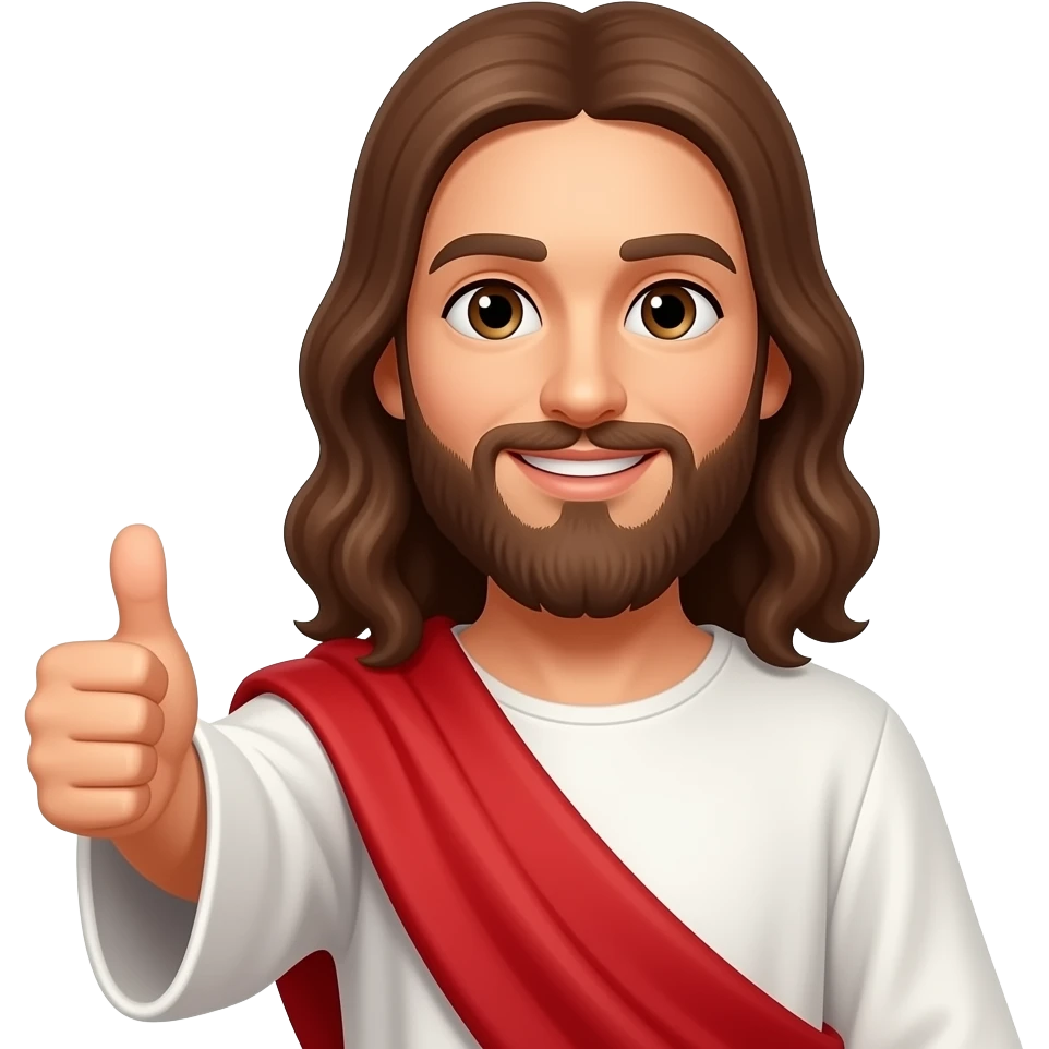 jesus thumbs up emoji