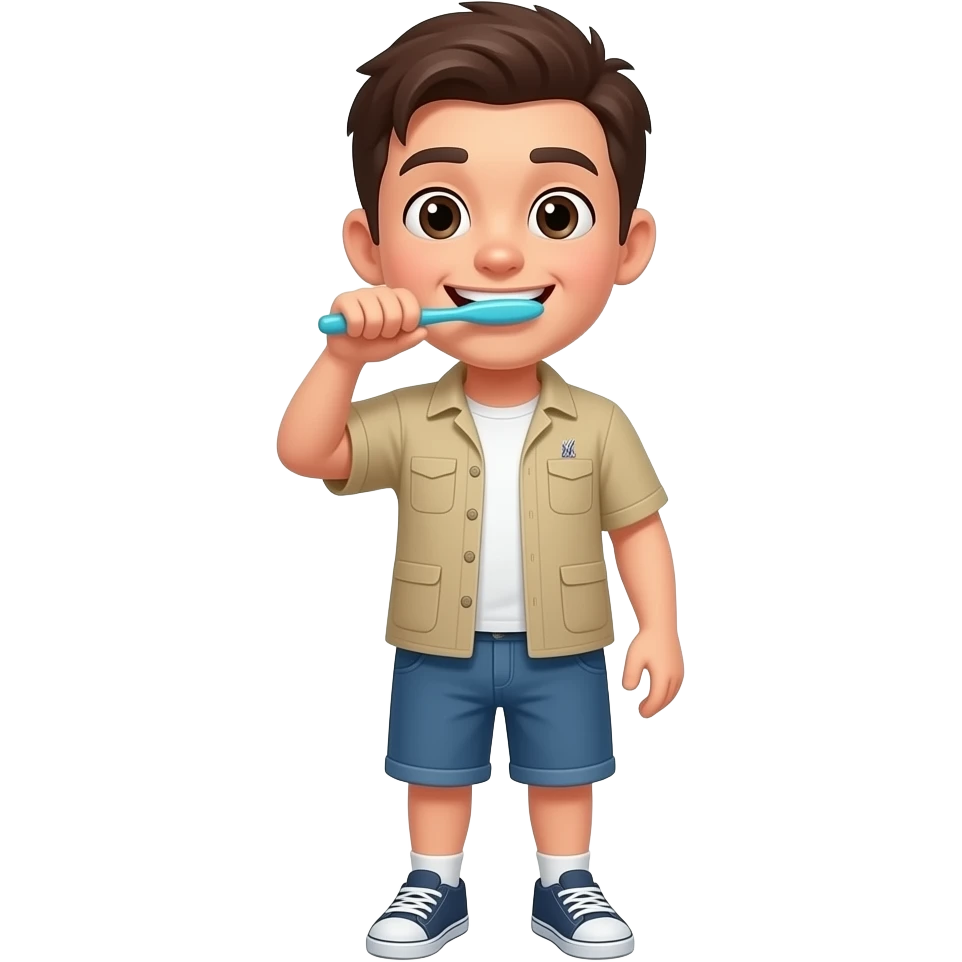 Brushing your teeth emoji