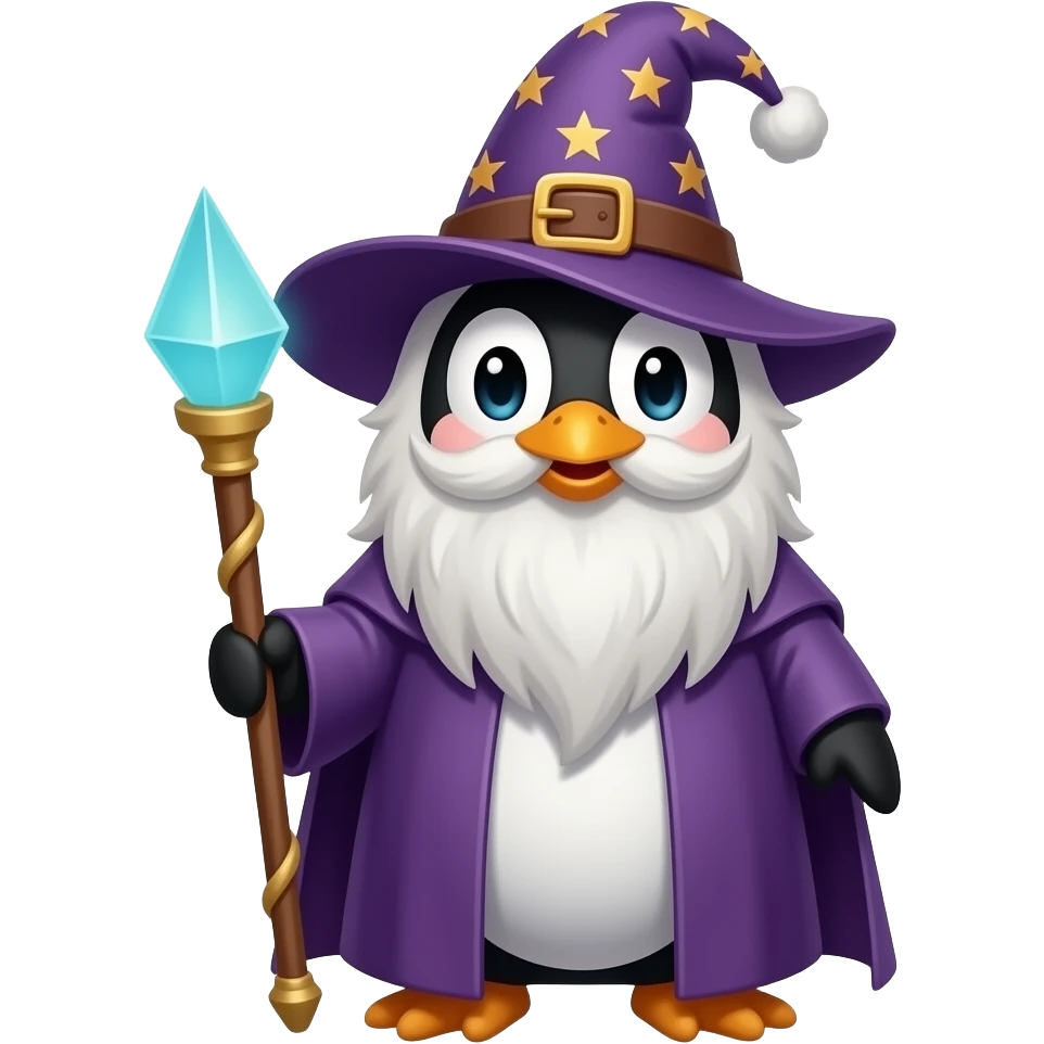 Penguin Wizard emoji