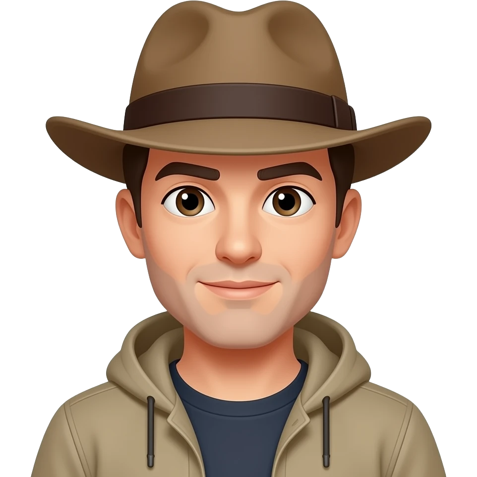 character waring hat emoji