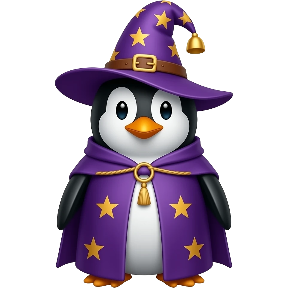 Penguin Wizard emoji