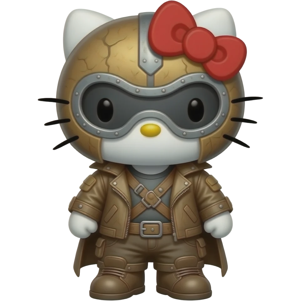 hello kitty as mad max emoji