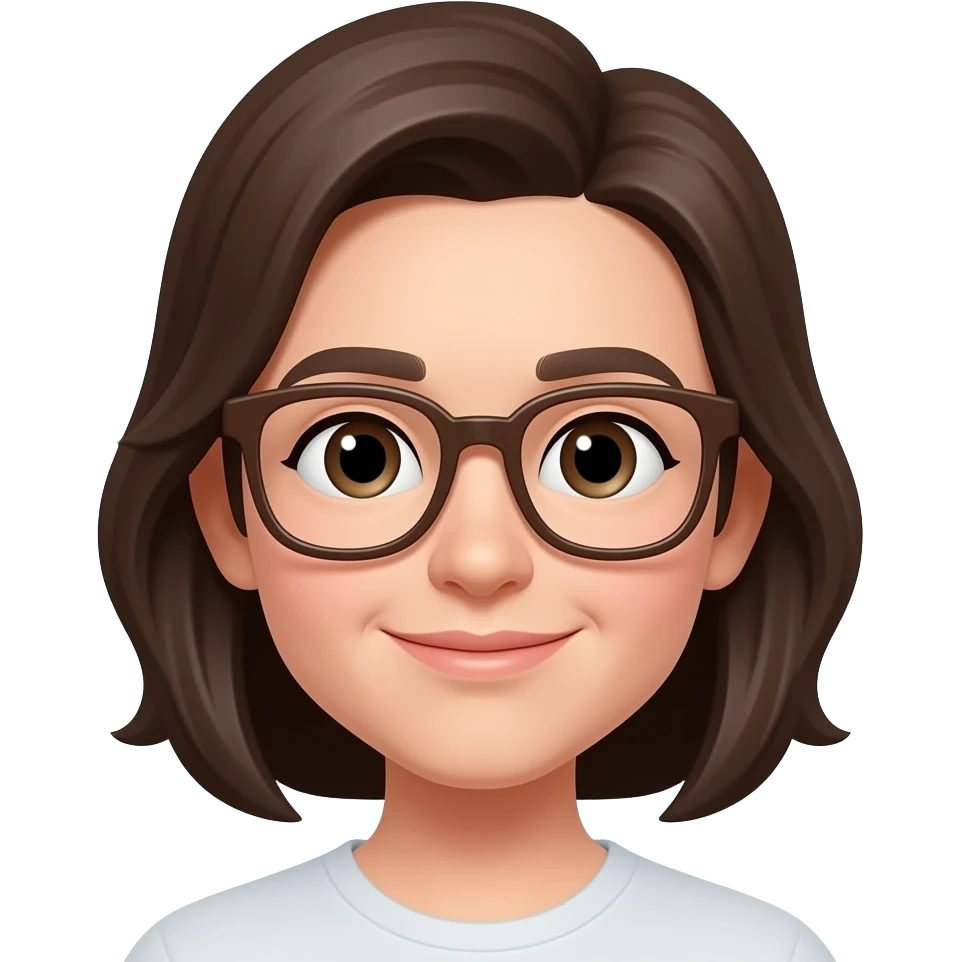 Add brown rounded square glasses emoji