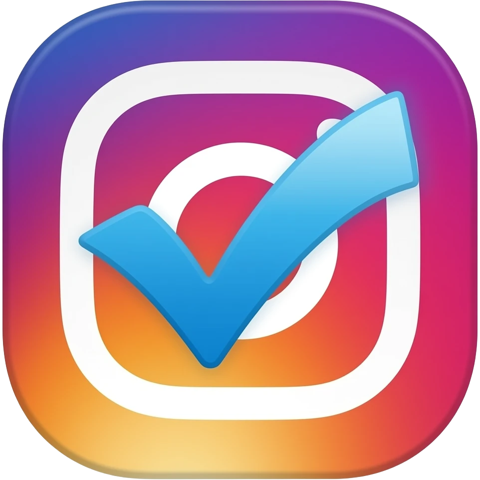Instagram blue tick emoji