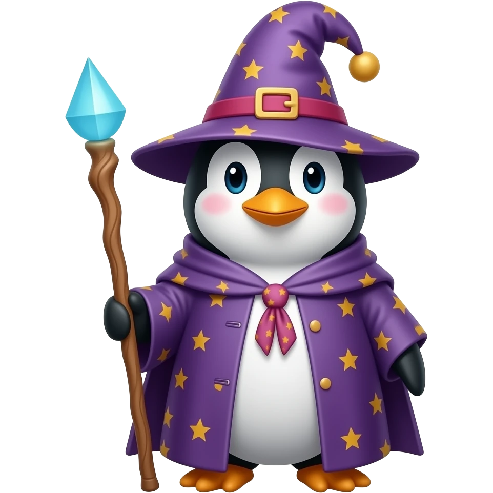 Penguin Wizard emoji