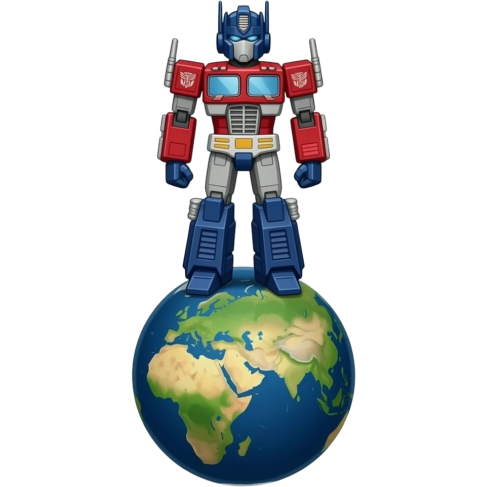 Cibertron optimys prime planet ball emoji