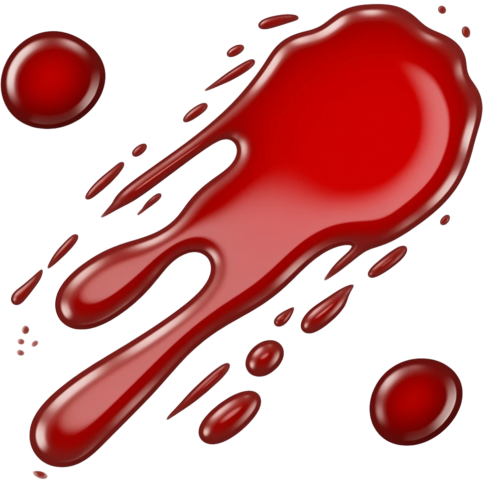 blood streaks emoji