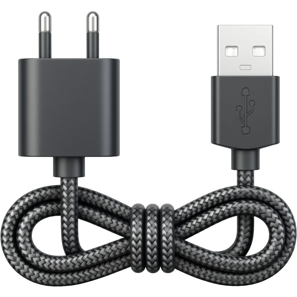 charger plug and cable emoji