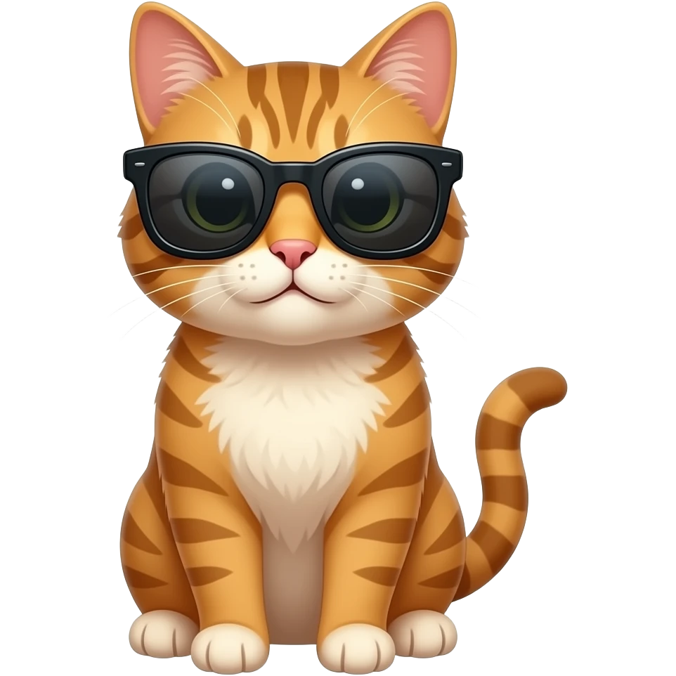 Cat wearing sunglasses emoji