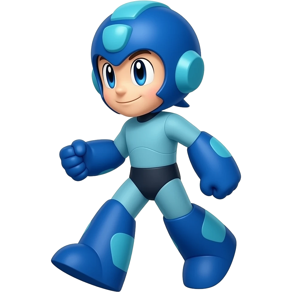Mega Man is walking emoji