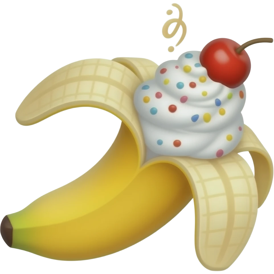 Banana split emoji