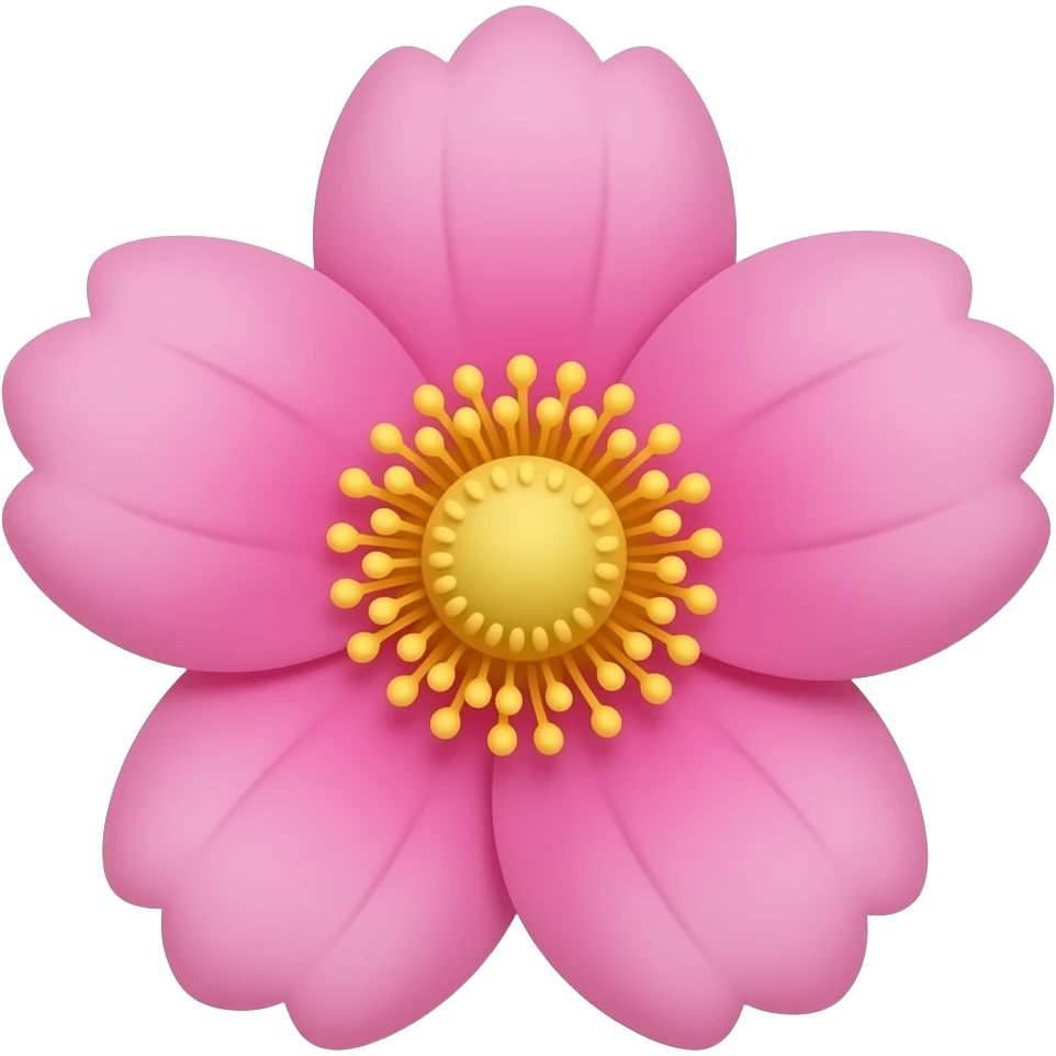 Flor rosa emoji