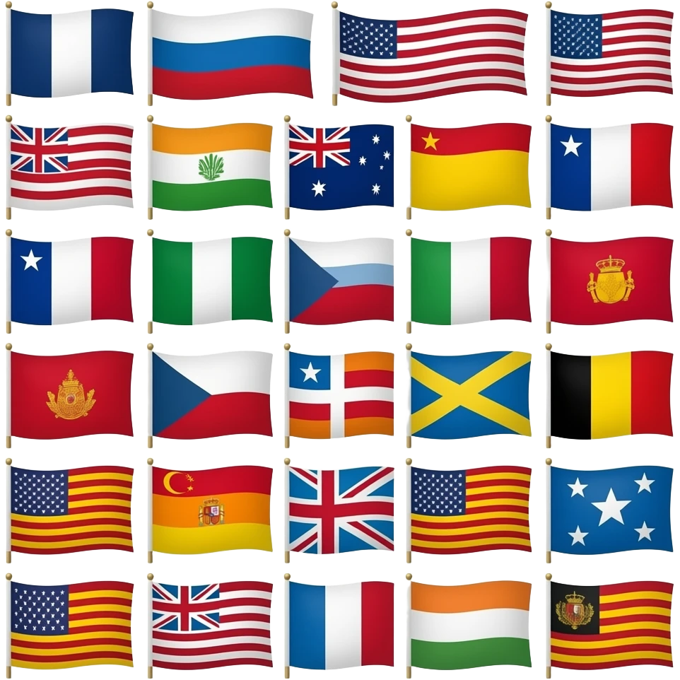 هر چی پرچم از سلسله ها و دولت های ای emoji
