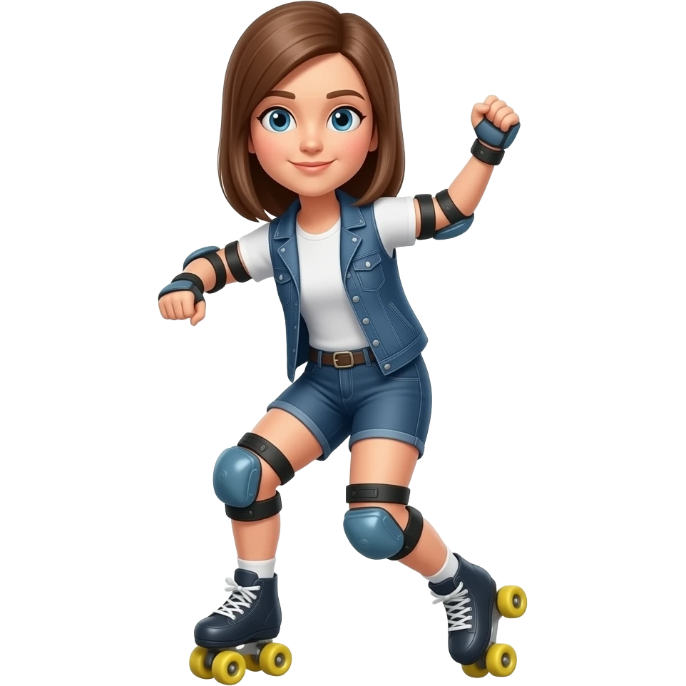 Roller dancing emoji