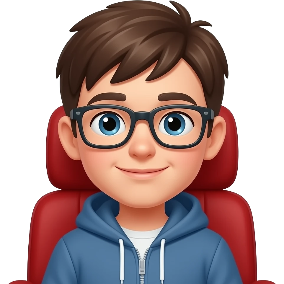 chico en el cine emoji