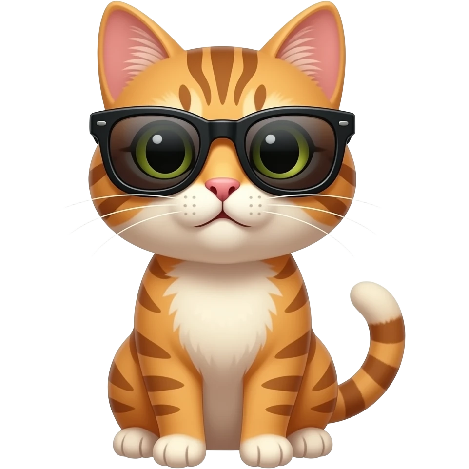 Cat wearing sunglasses emoji
