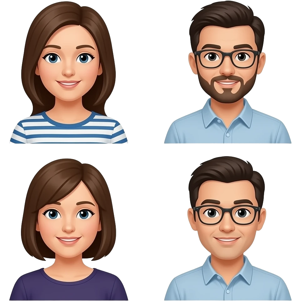 4 personas adultas emoji