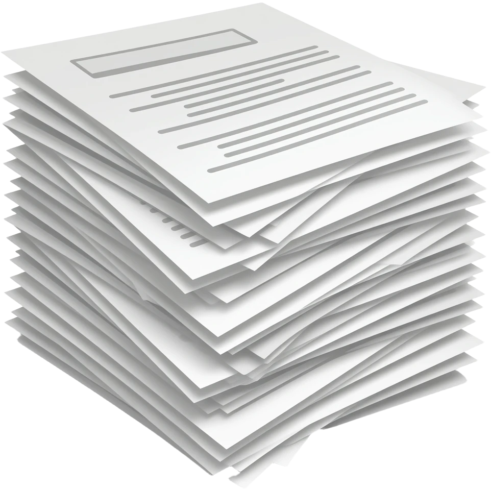 Stack of documents emoji