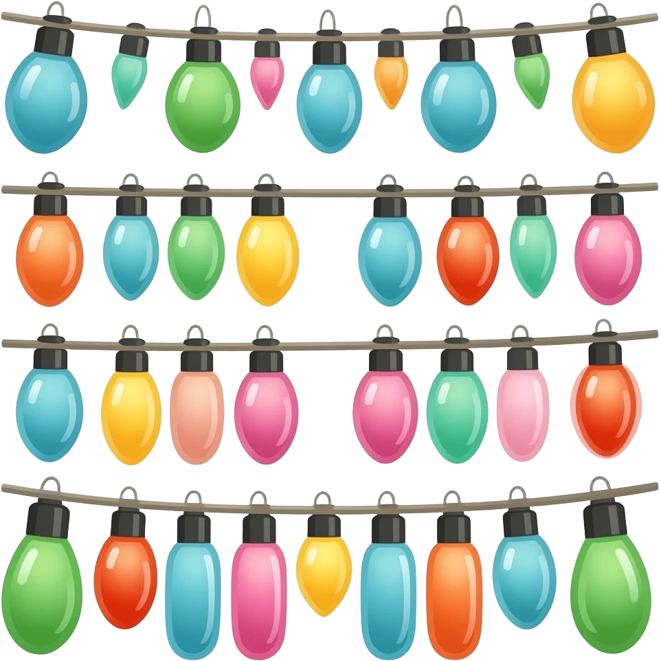 Colorful Festival Lights emoji