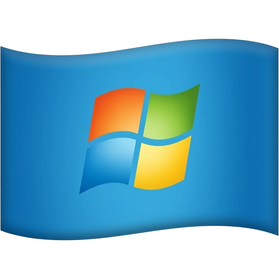 Microsoft Windows Flag emoji