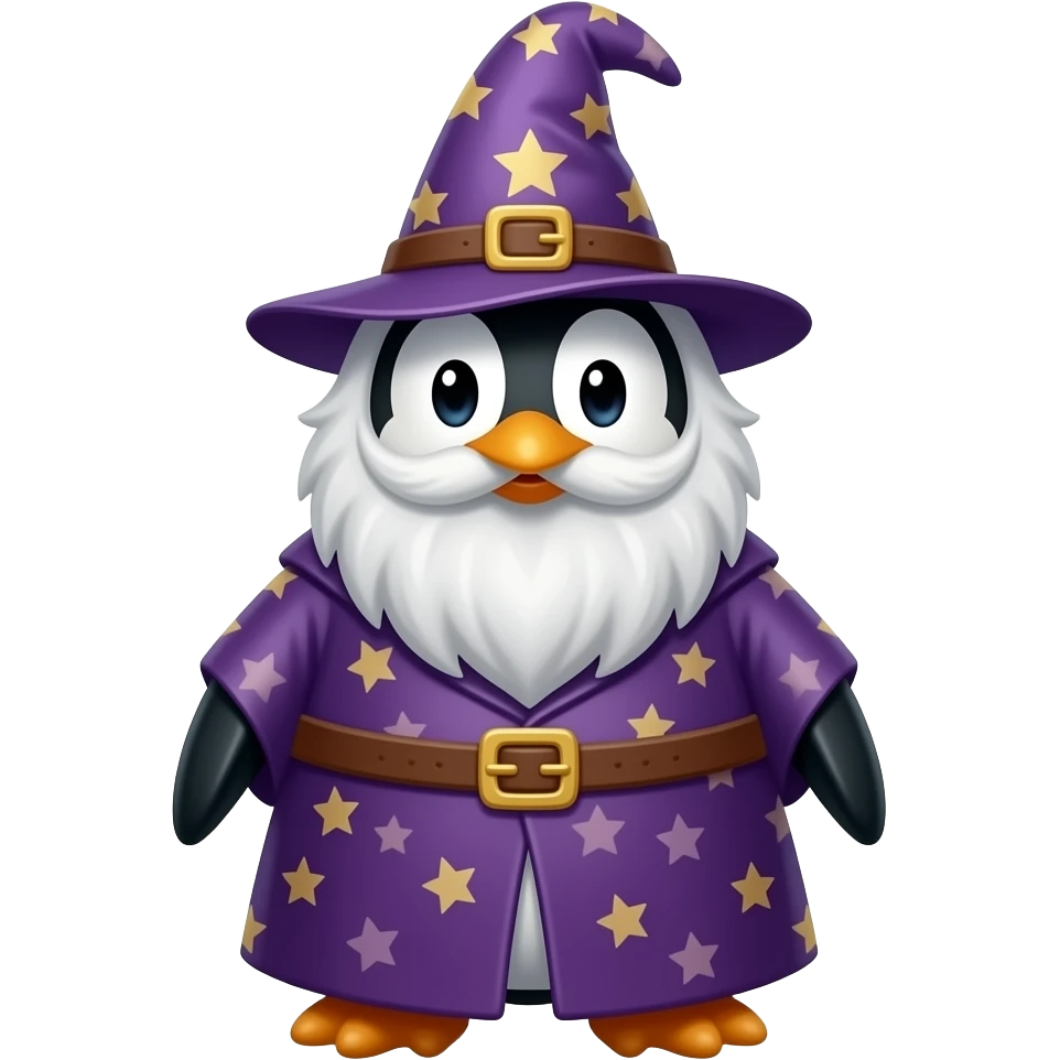 Penguin Wizard emoji