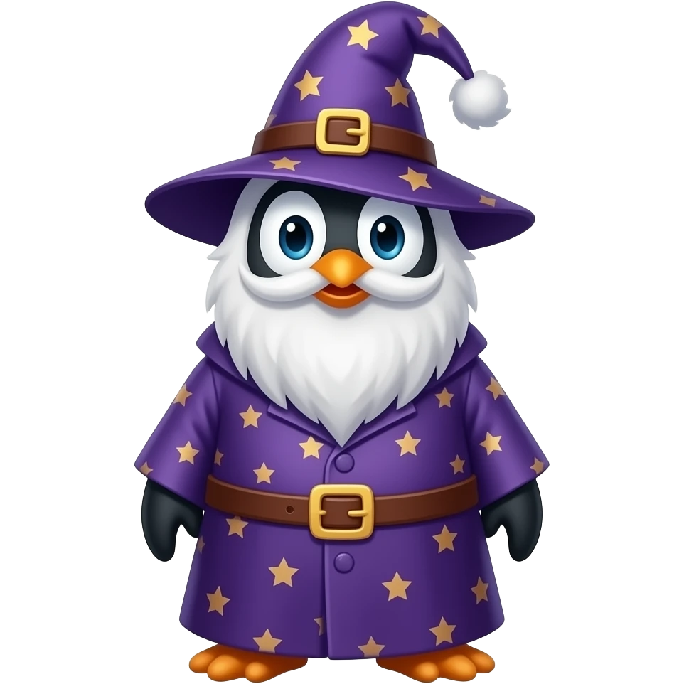 Penguin Wizard emoji