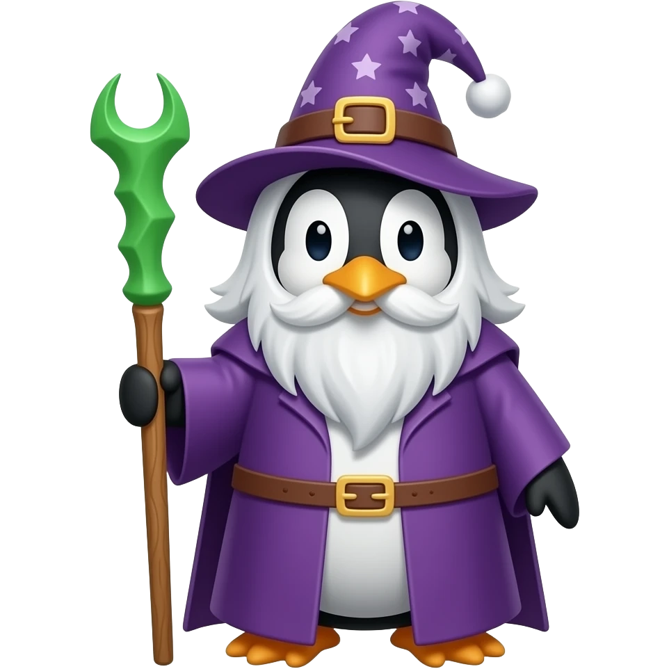 Penguin Wizard emoji