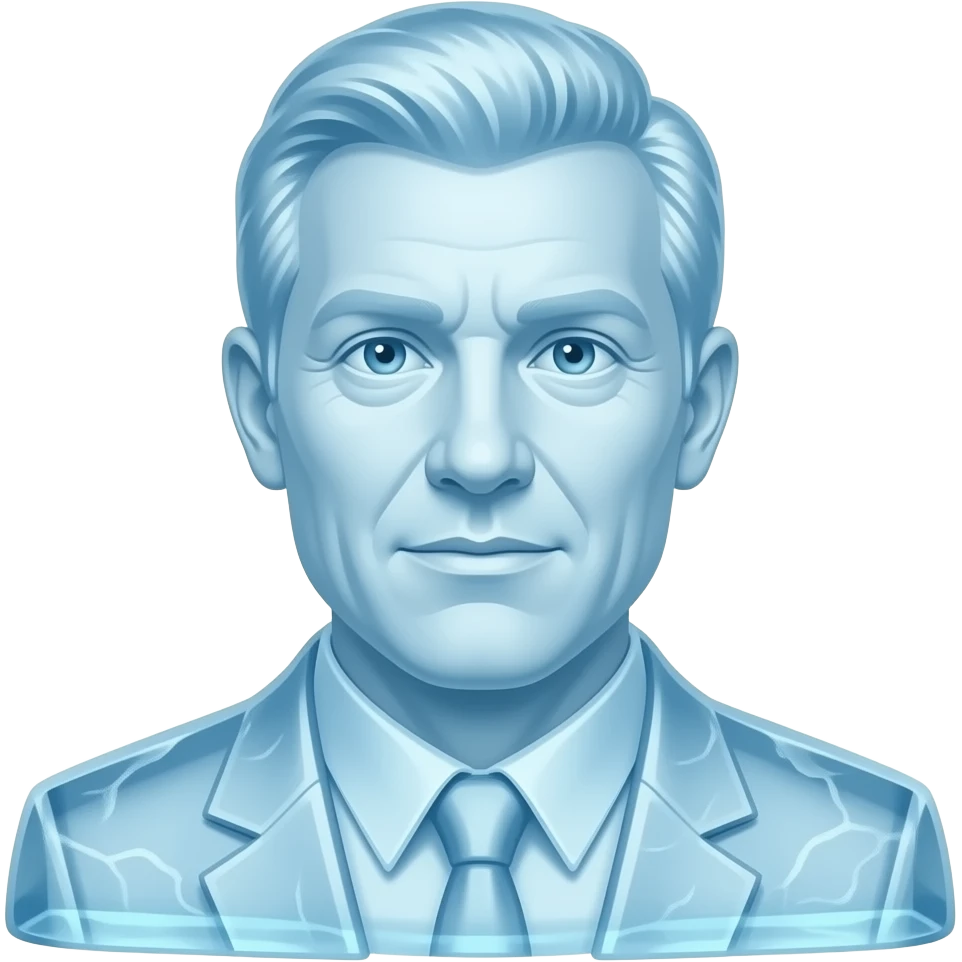 Iced man emoji