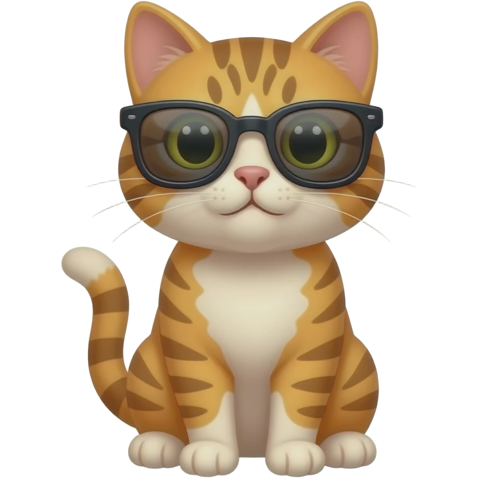 Cat wearing sunglasses emoji