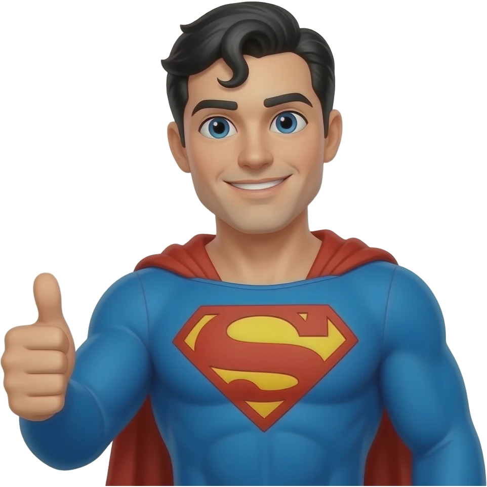 superman giving thumbs up emoji